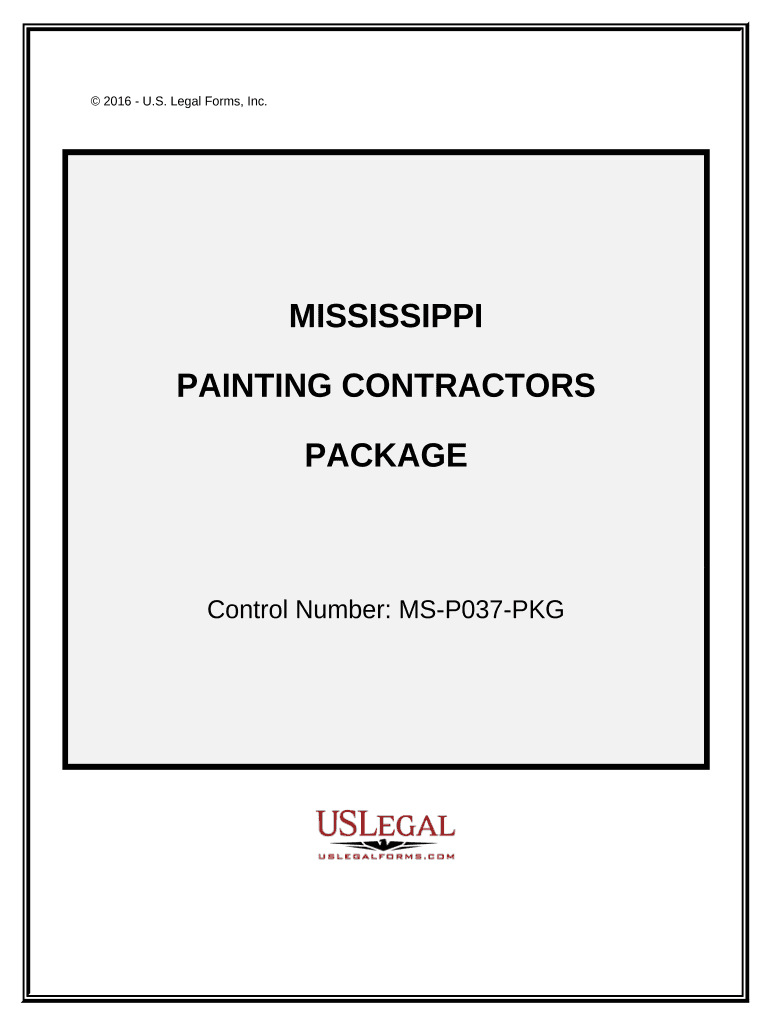 Painting Contractor Package Mississippi  Form