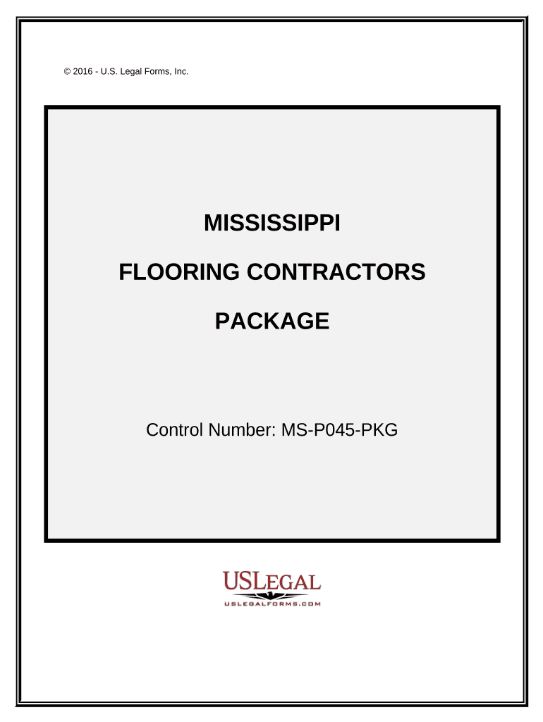 Flooring Contractor Package Mississippi  Form