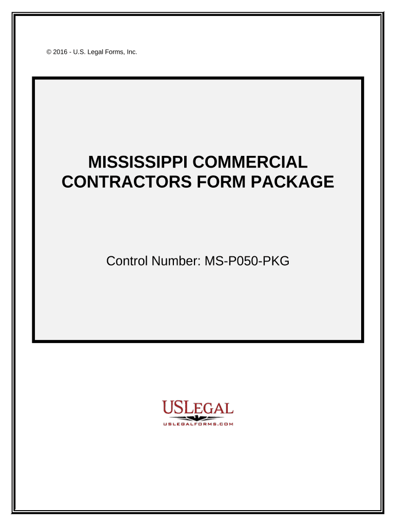 Commercial Contractor Package Mississippi  Form