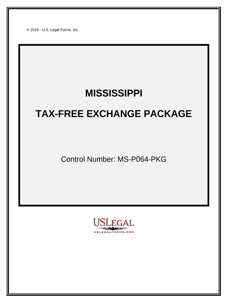 Tax Exchange Package Mississippi  Form