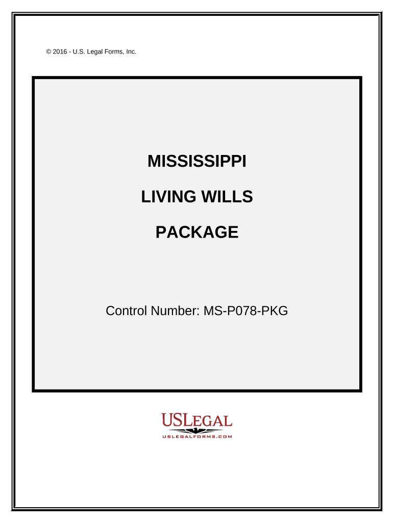 Living Wills and Health Care Package Mississippi  Form