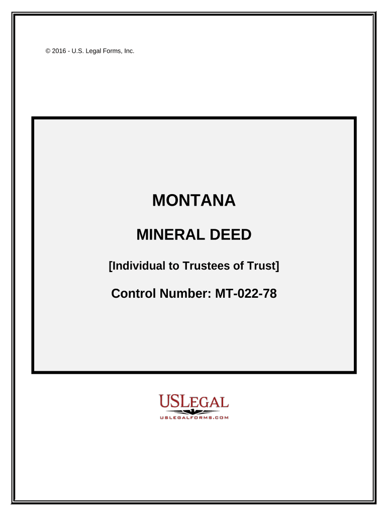 Mineral Deed Form