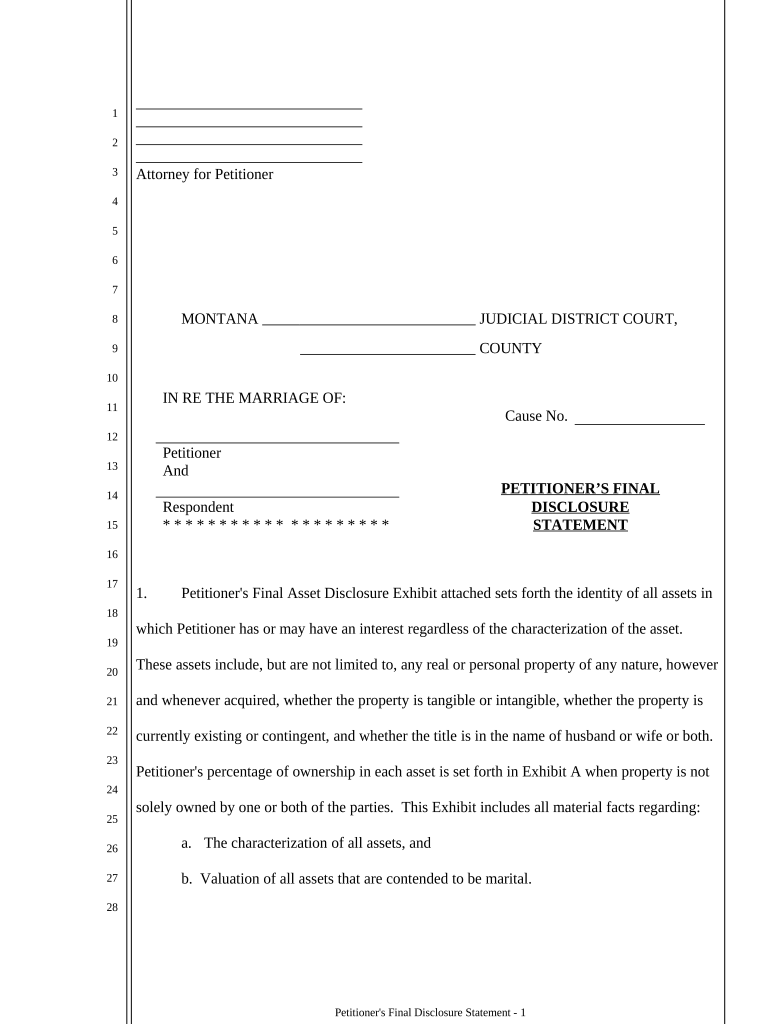 Final Declaration Disclosure  Form