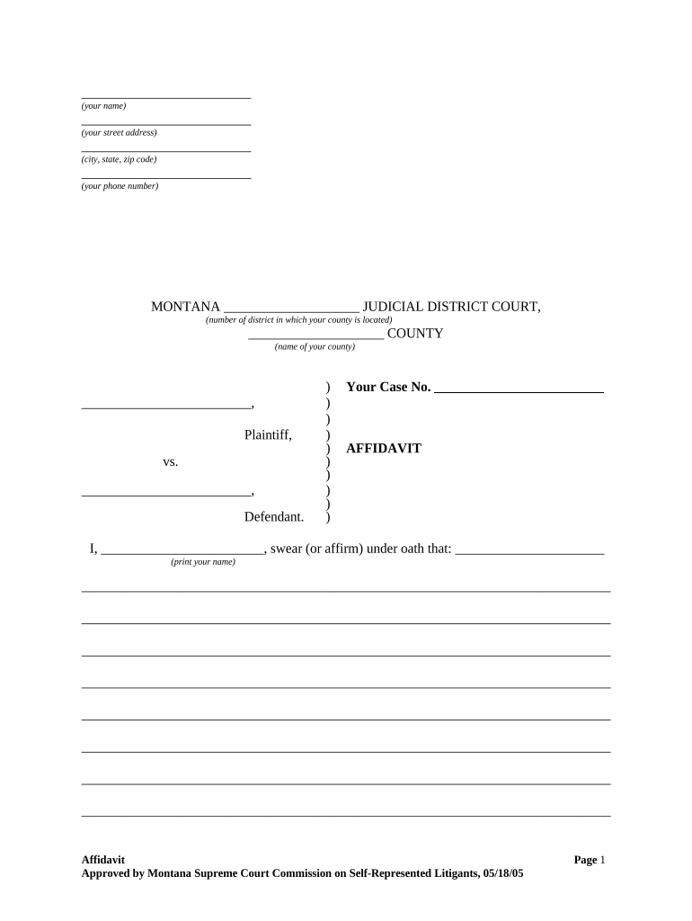 Procedure District Court  Form