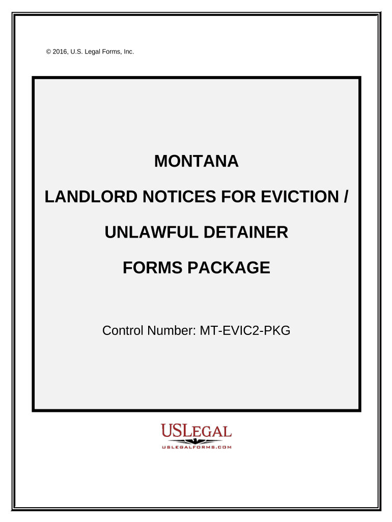 Montana Eviction  Form