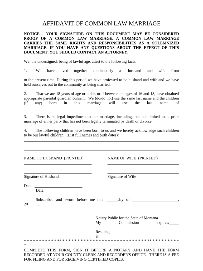 Law Marriage  Form