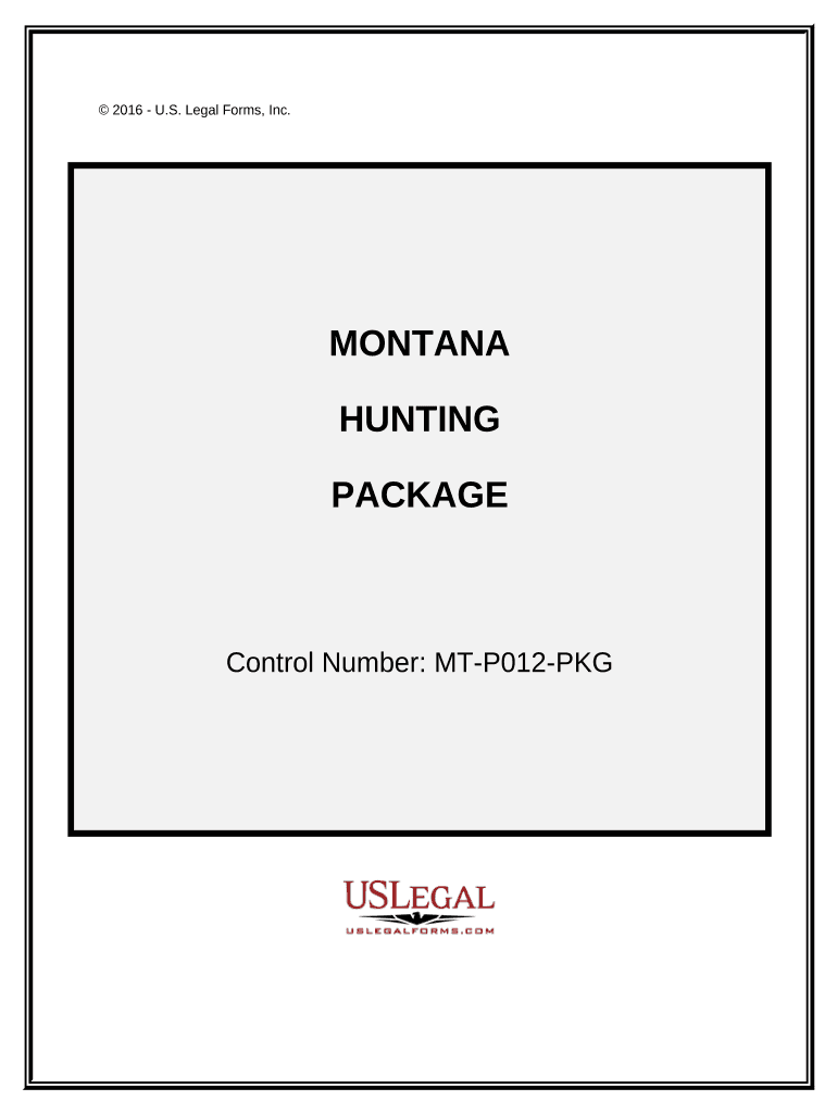 Hunting Forms Package Montana
