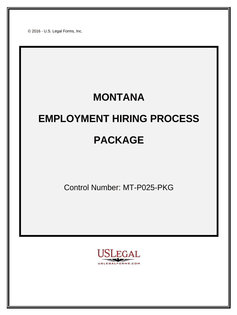 Employment Hiring Process Package Montana  Form