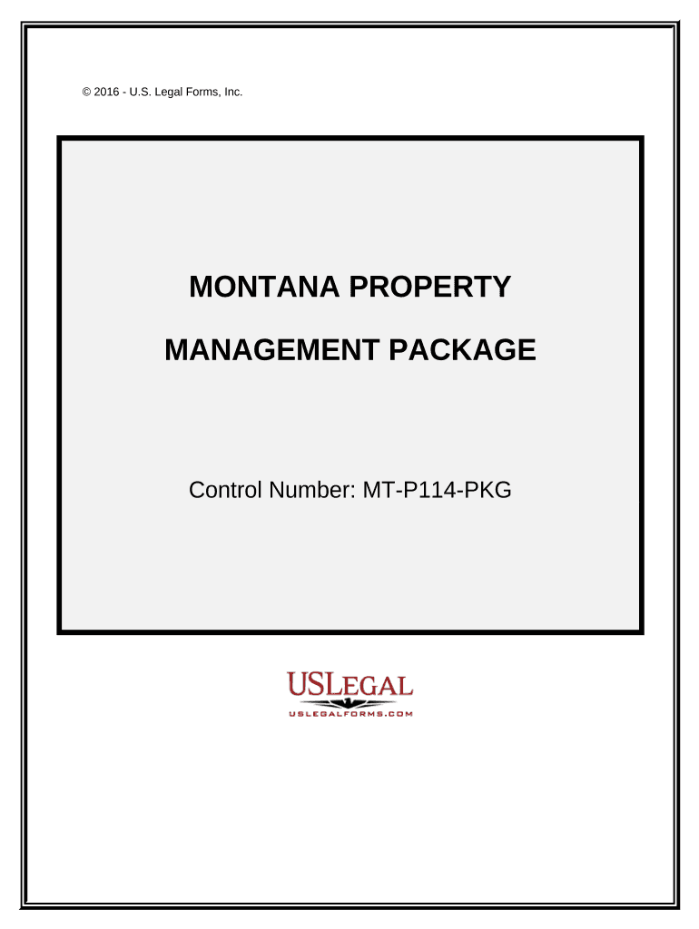 Montana Property Management Package Montana  Form