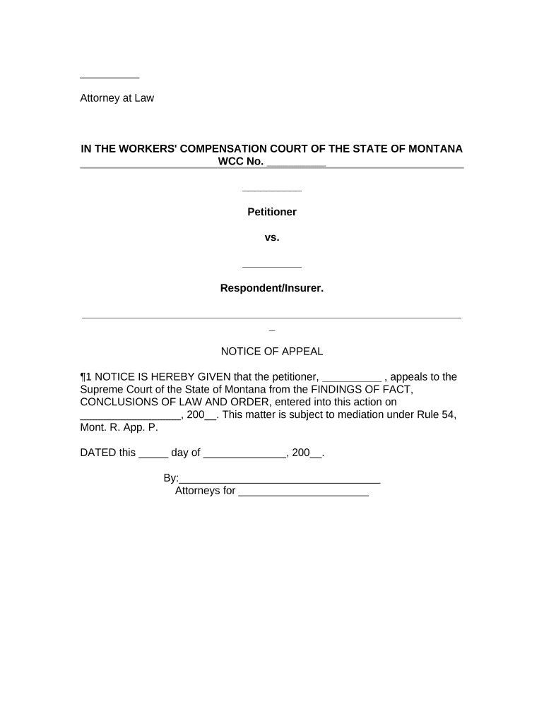 Notice Supreme Court  Form