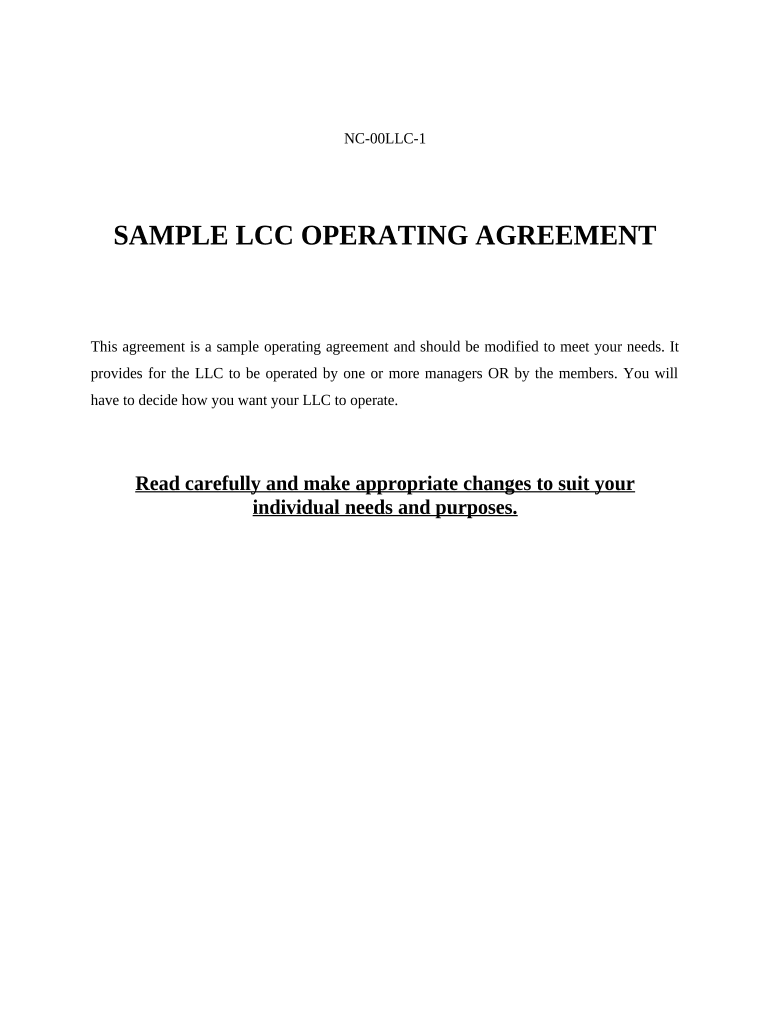 Nc Llc  Form