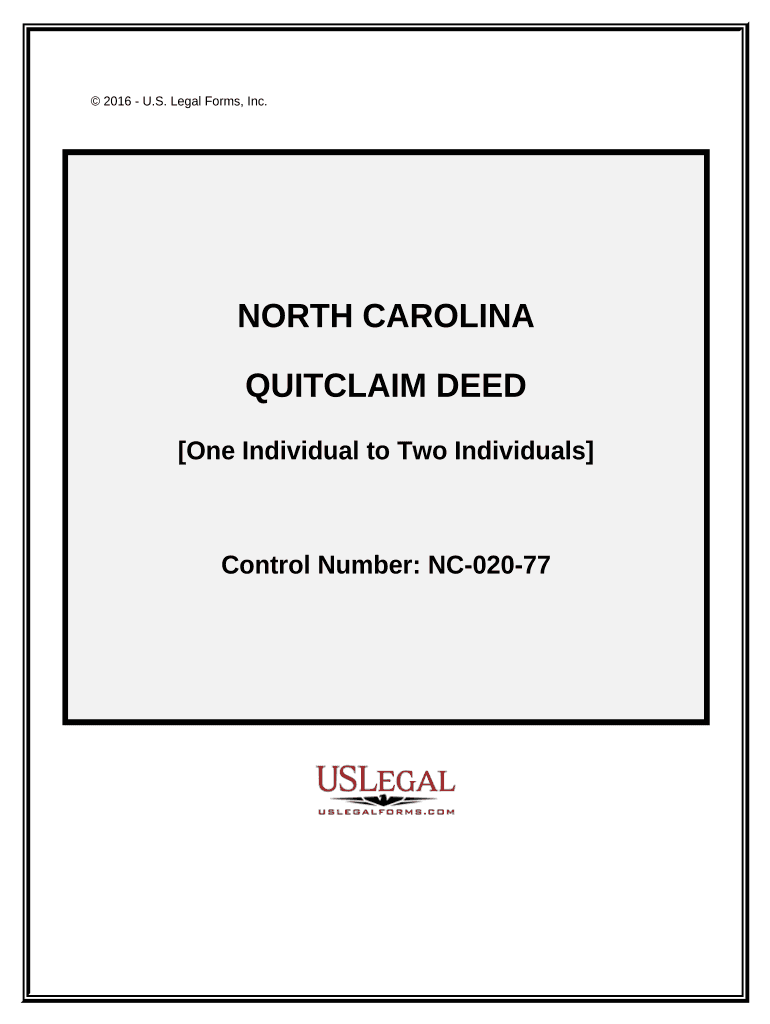 North Carolina Deed  Form