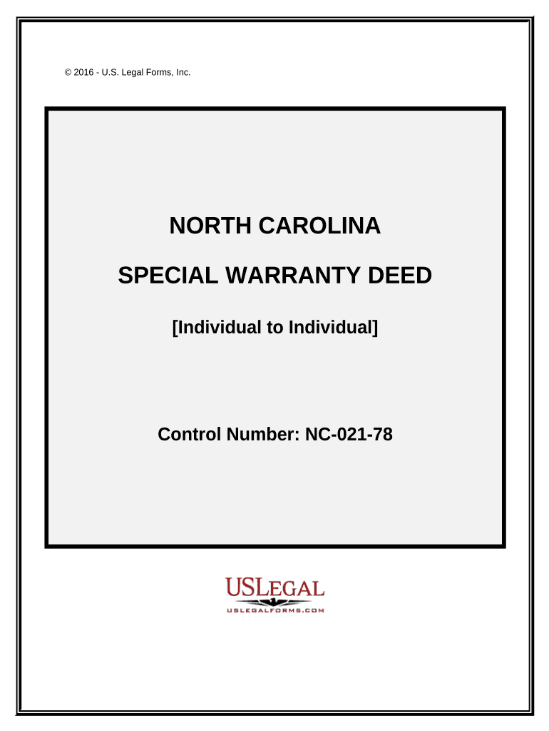 Nc Special Warranty  Form