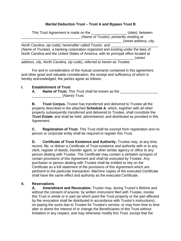 Nc Marital  Form