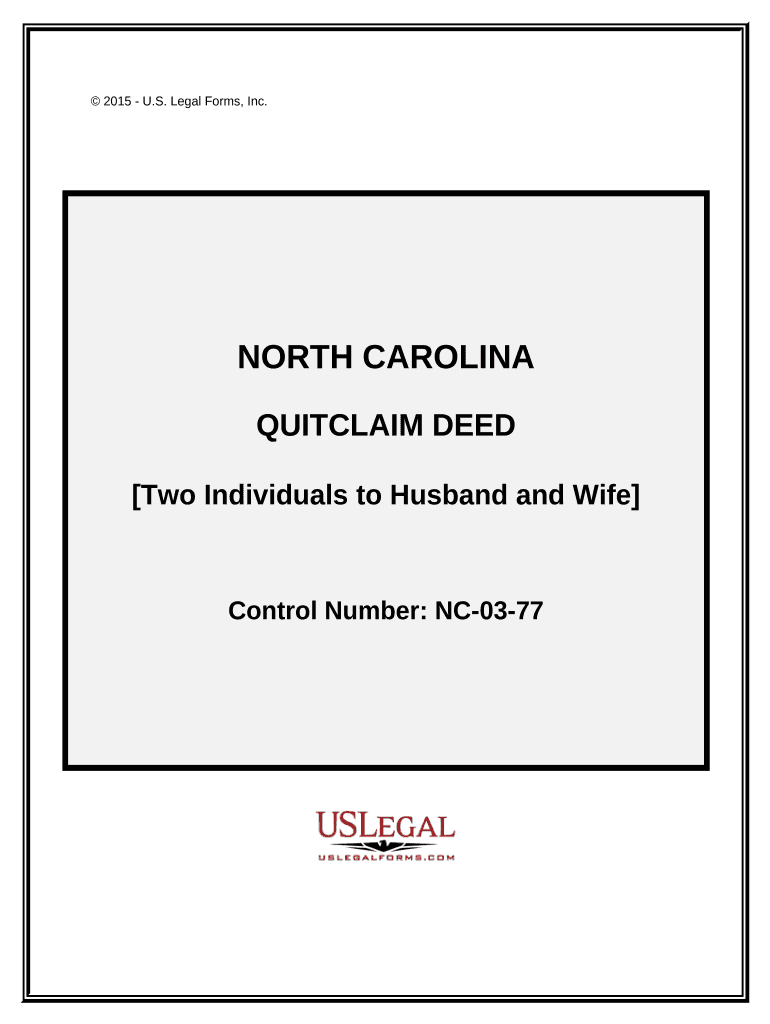 North Carolina Husband Wife  Form