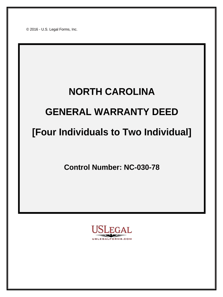 North Carolina Deed  Form