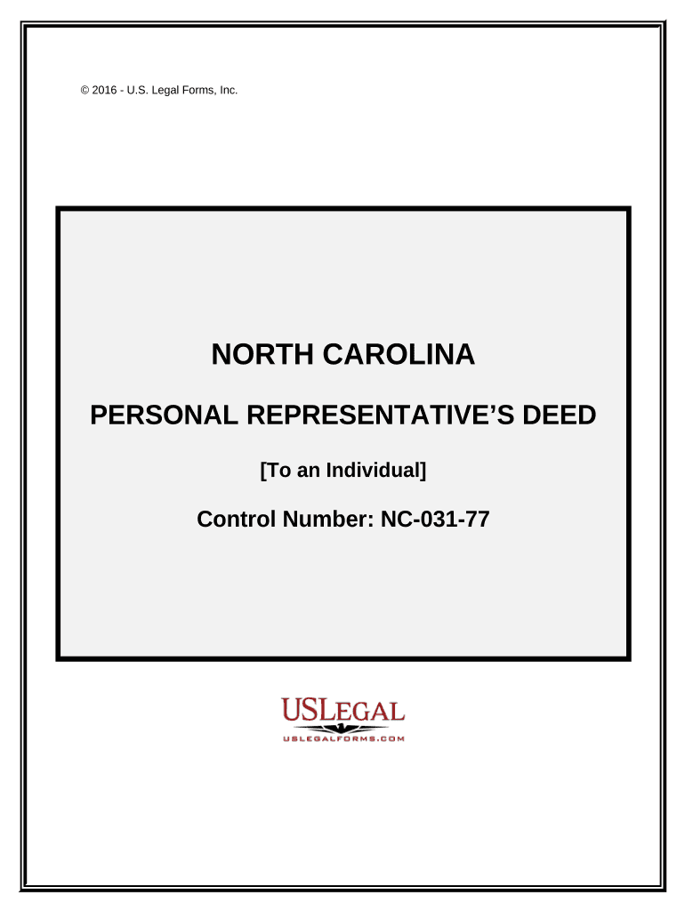 North Carolina Personal Representative  Form