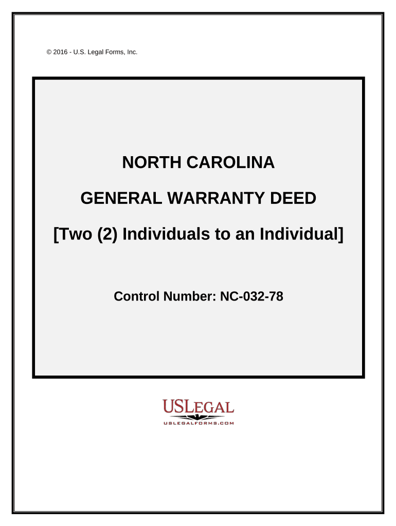 Nc Warranty Deed  Form