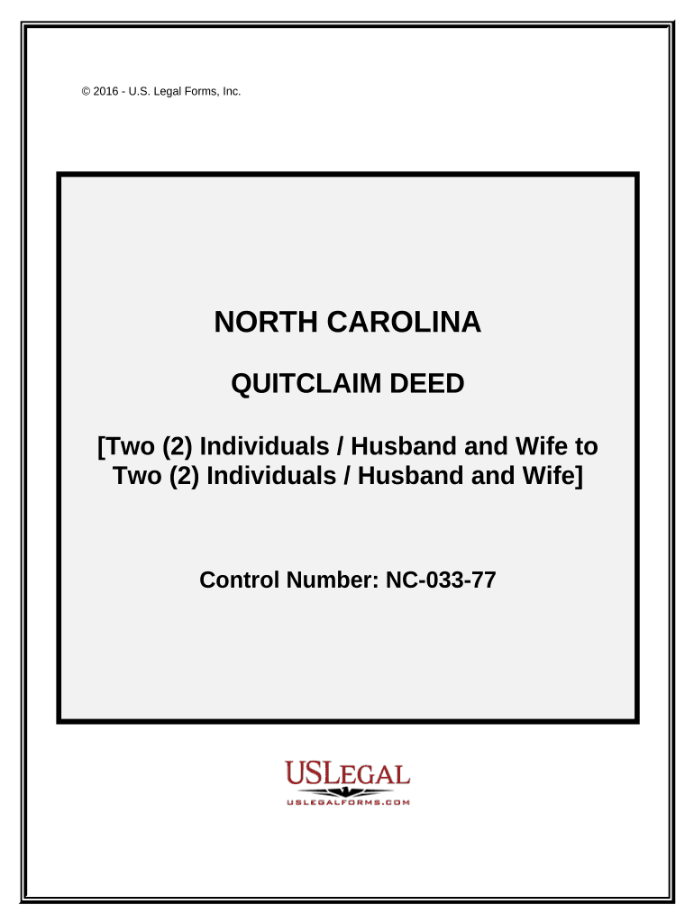 North Carolina Deed  Form