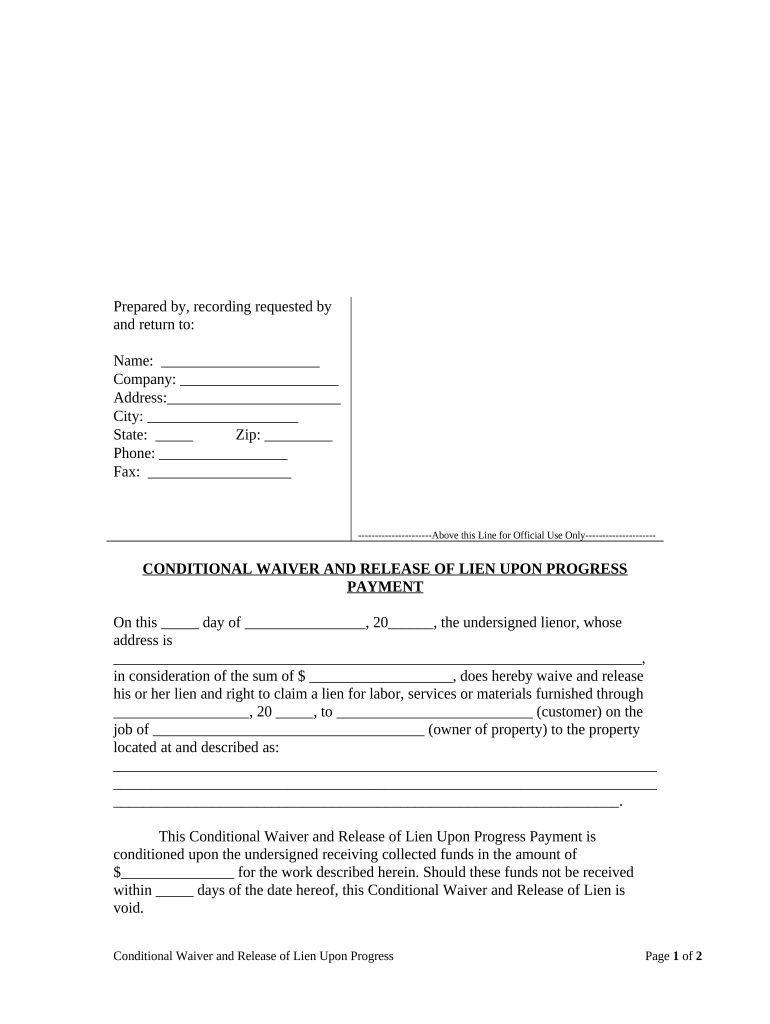 Nc Lien  Form