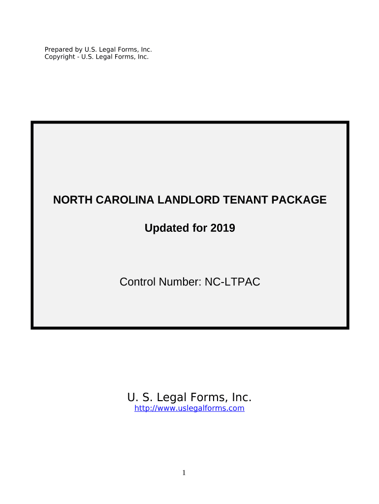 North Carolina Landlord Tenant  Form