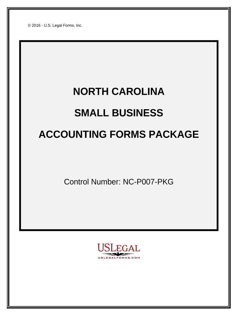 Small Business Accounting Package North Carolina  Form