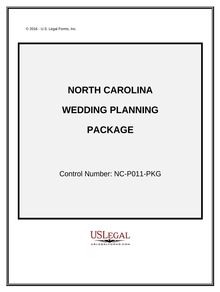 Wedding Planning or Consultant Package North Carolina  Form