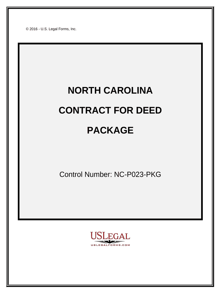 Contract for Deed Package North Carolina  Form