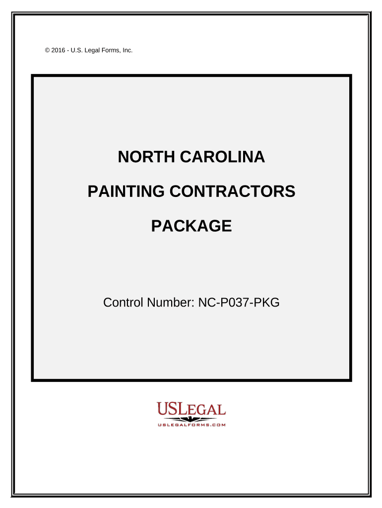 Painting Contractor Package North Carolina  Form