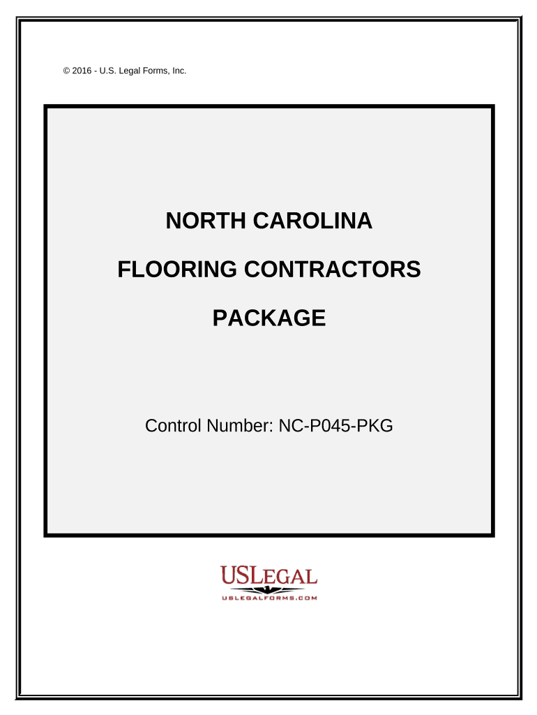 Flooring Contractor Package North Carolina  Form