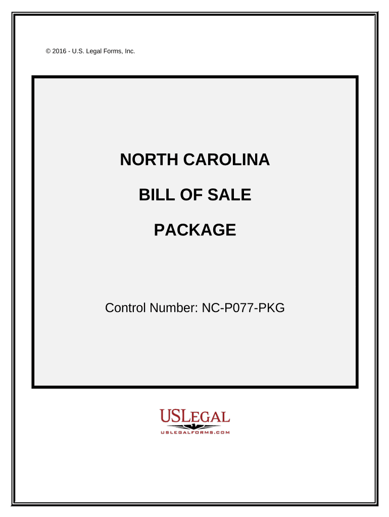 Nc Bill Sale  Form
