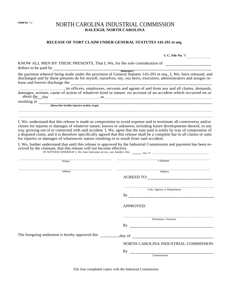 Nc Workers Compensation  Form