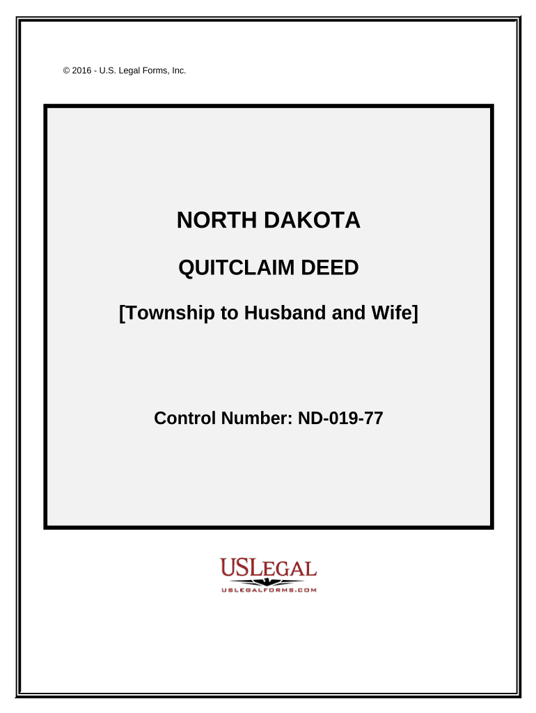 North Dakota Quitclaim Deed  Form