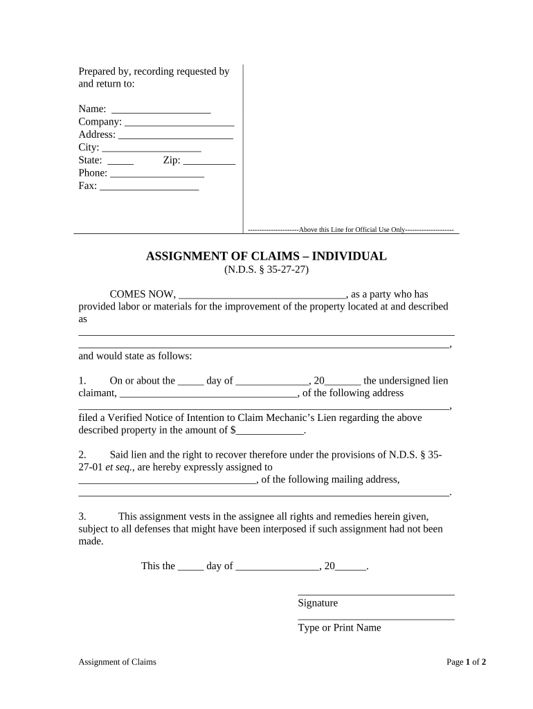 Nd Assignment  Form