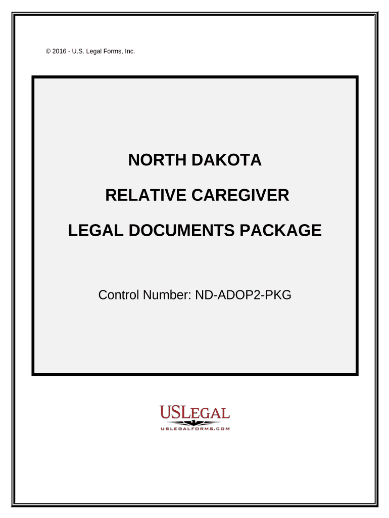 North Dakota Relative Caretaker Legal Documents Package North Dakota  Form