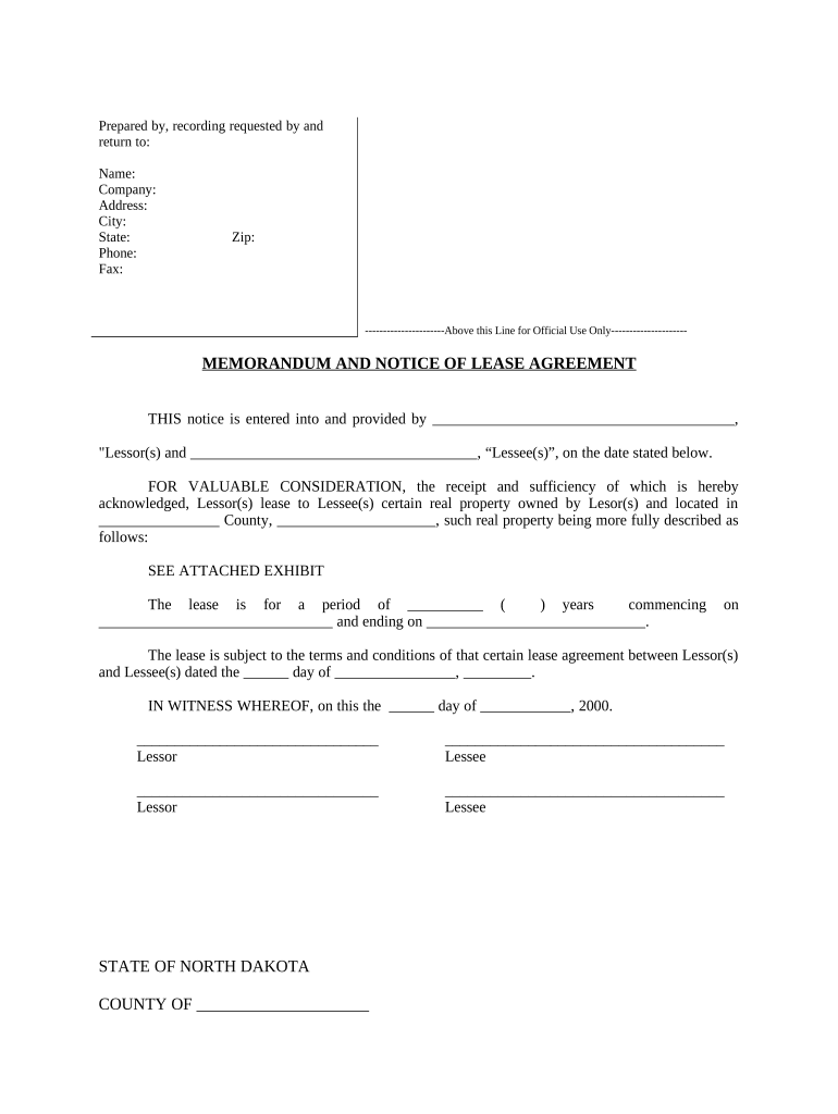 Nd Notice  Form