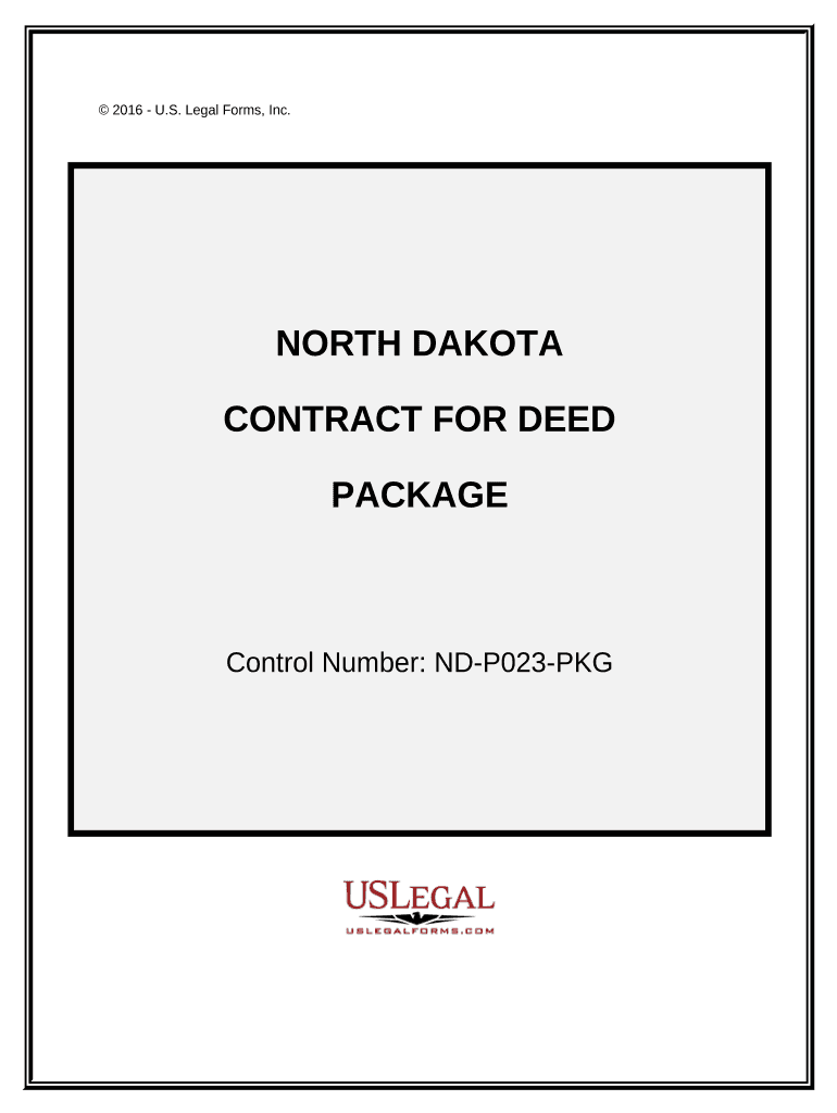 Contract for Deed Package North Dakota  Form