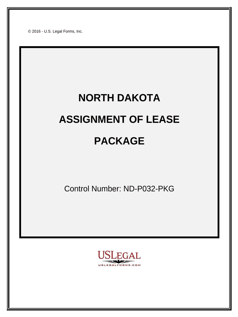 Assignment of Lease Package North Dakota  Form