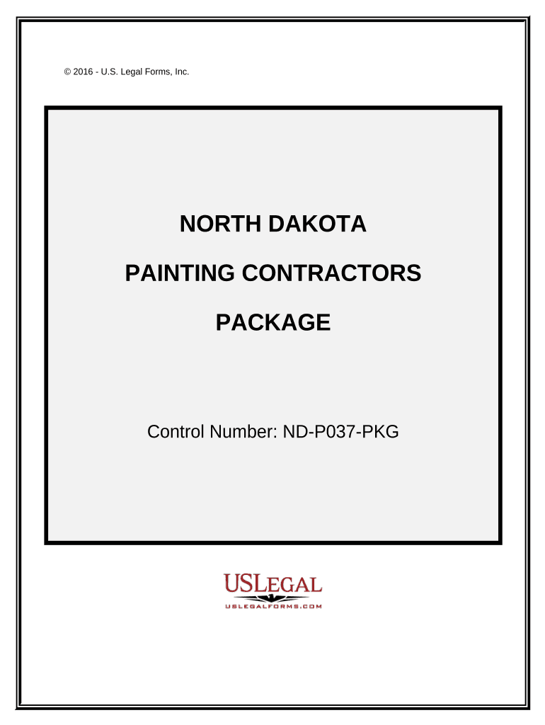 Painting Contractor Package North Dakota  Form