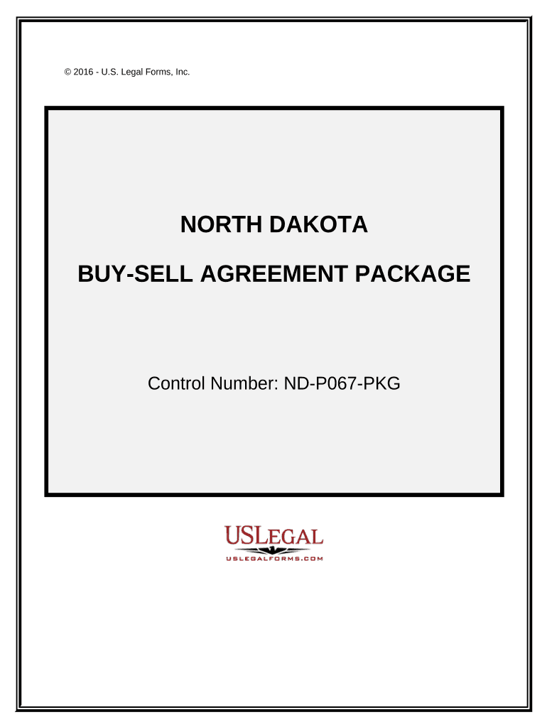 Buy Sell Agreement Package North Dakota  Form