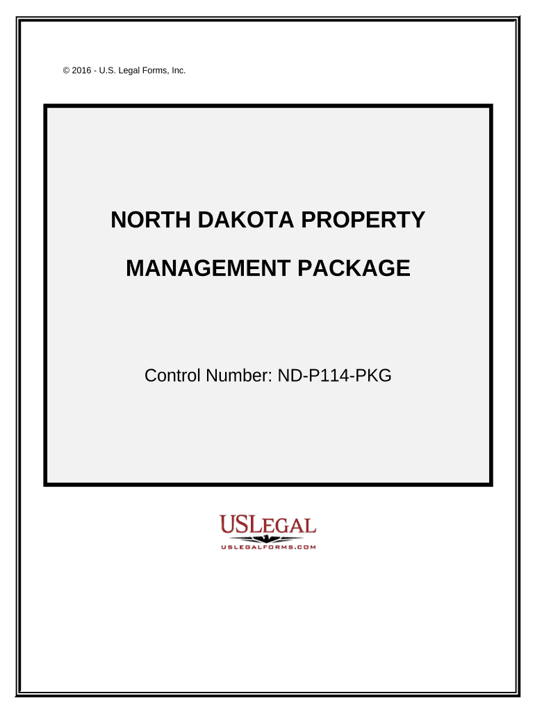 North Dakota Property Management Package North Dakota  Form