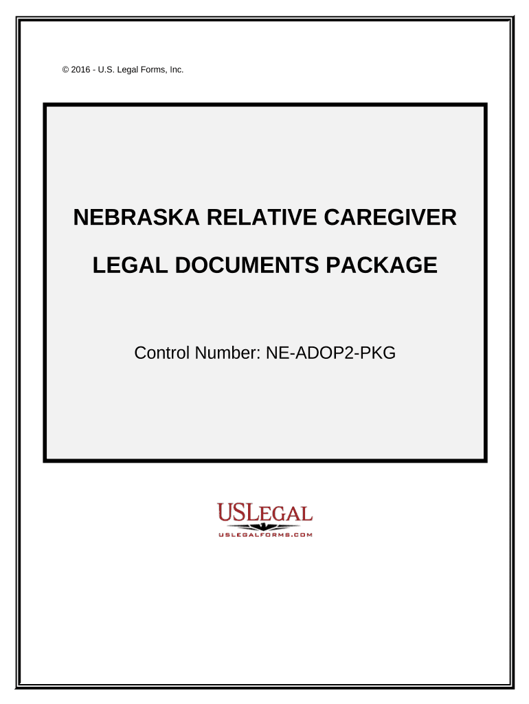 Nebraska Relative Caretaker Legal Documents Package Nebraska  Form