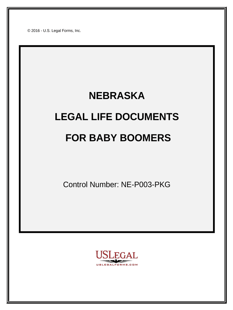 Essential Legal Life Documents for Baby Boomers Nebraska  Form