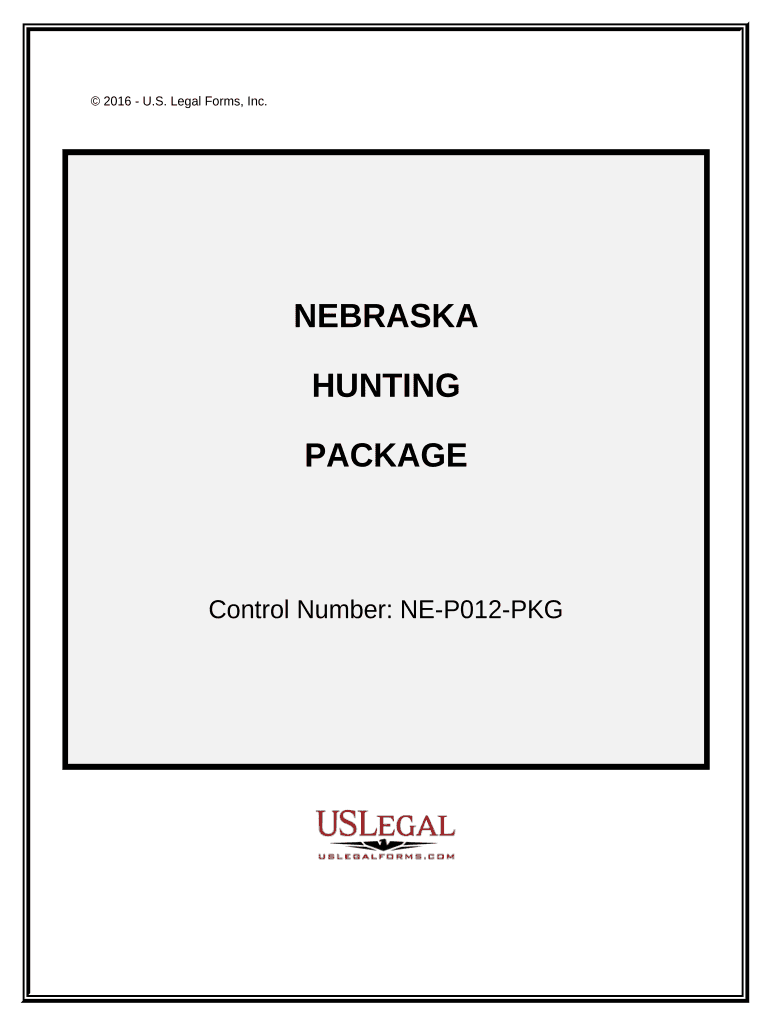 Nebraska Hunting Buy  Form