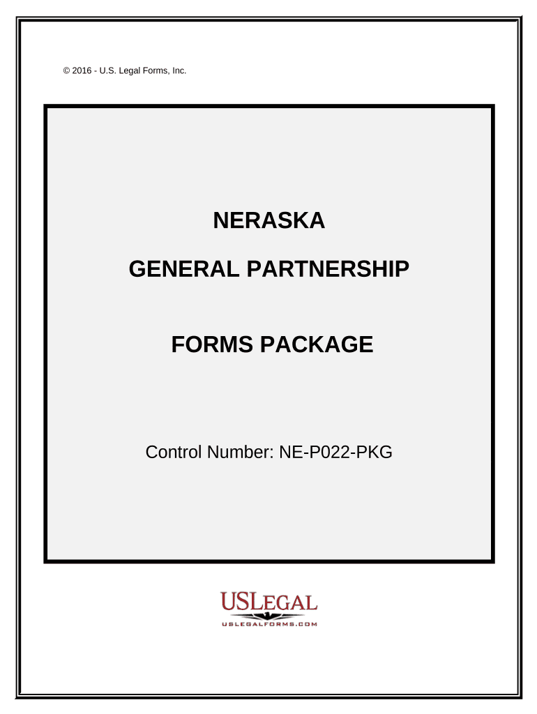 General Partnership Package Nebraska  Form