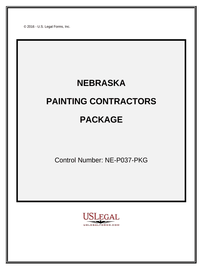 Painting Contractor Package Nebraska  Form