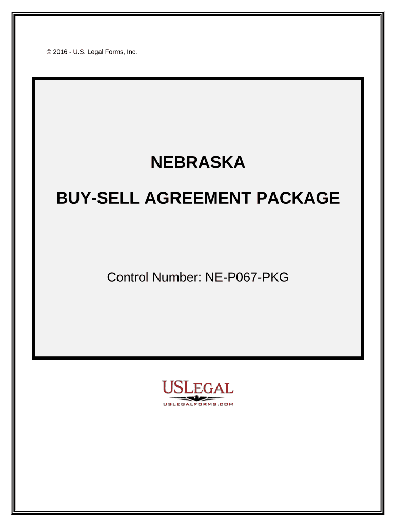 Buy Sell Agreement Package Nebraska  Form