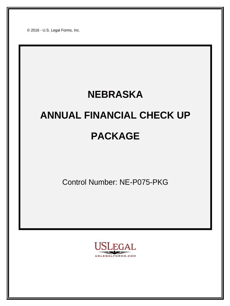 Annual Financial Checkup Package Nebraska  Form