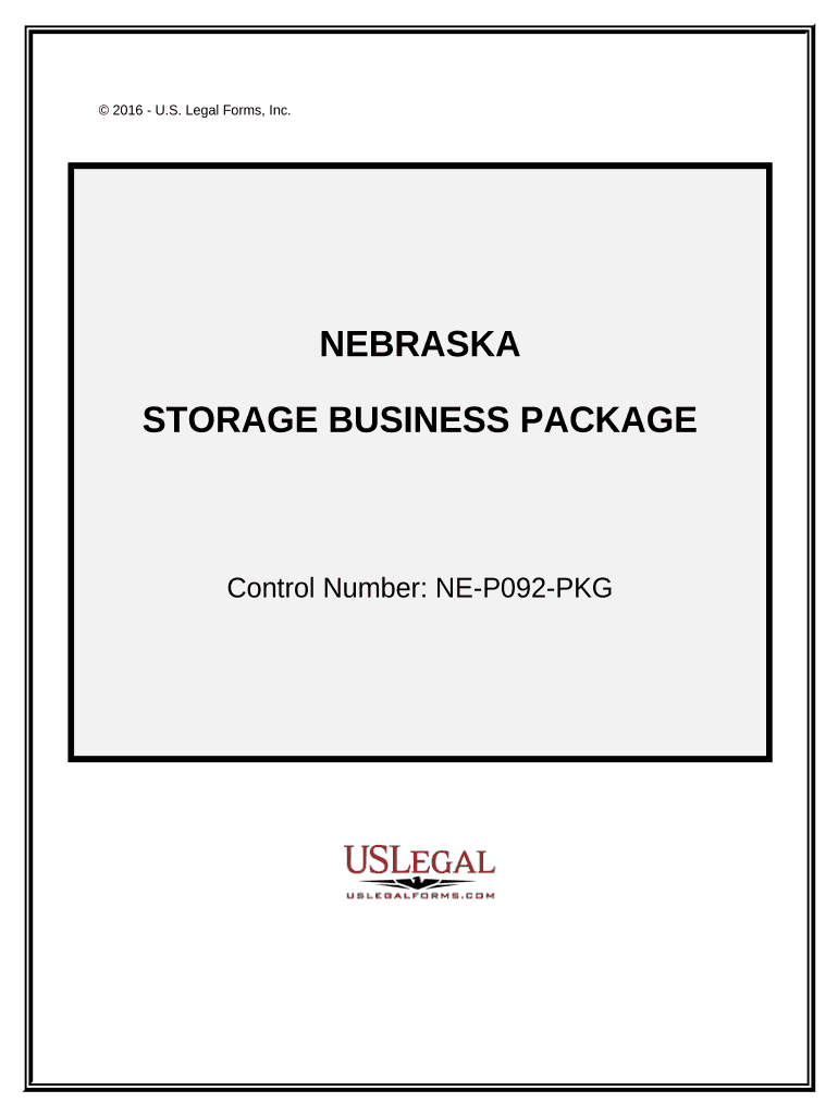 Storage Business Package Nebraska  Form