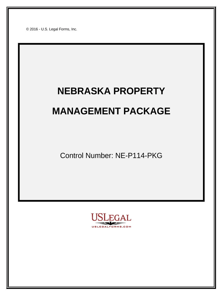 Nebraska Property Management Package Nebraska  Form